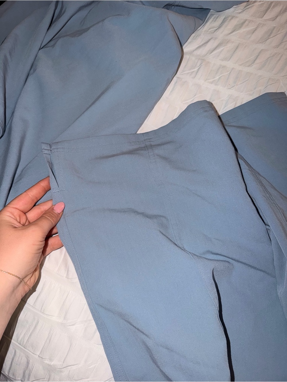 Figs Women's Scrub Set - Light Blue with Black Drawstring - Picture 5 of 5